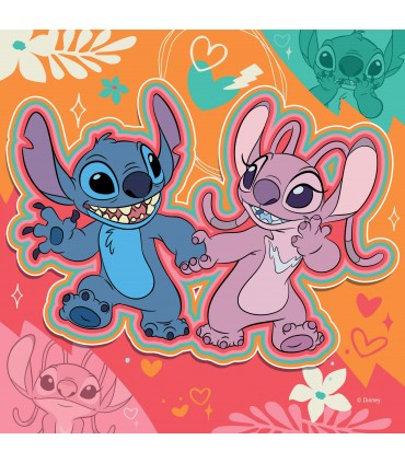 3 Puzzle da 49 Pezzi - Disney Stitch