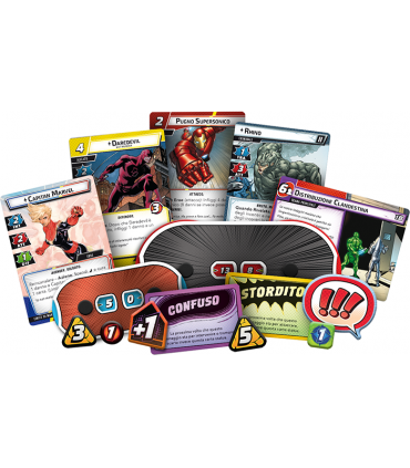 Marvel Champions LCG - Il Gioco di Carte - Scatola Base Asmodee | Gioco Cooperativo 1-4 Giocatori, 5 Eroi, 3 Scenari, Rigiocabil