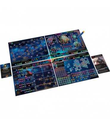Twilight Inscription - Gioco Roll-and-Write Strategico per 1-8 Giocatori, Avventura Galattica di Asmodee, 120 min, Italiano