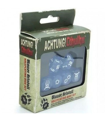 Achtung! Cthulhu - Set di Dadi Blauer Kristal