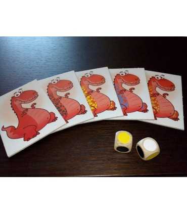 NasconDino - Gioco di Carte Educativo per Famiglie, Sviluppa Memoria e Velocità, 2-6 Giocatori, Età 6+ - Red Glove