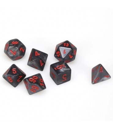 Set di Dadi MINI Velvet (Nero, Rosso)