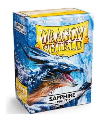 100 Bustine Standard Dragon Shield Matte Sleeves - SAPPHIRE