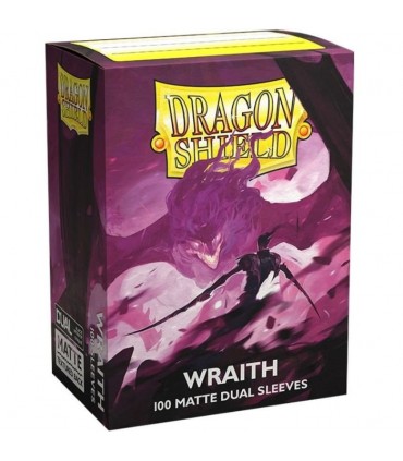 100 Bustine Standard Dragon Shield Matte Dual Sleeves - WRAITH