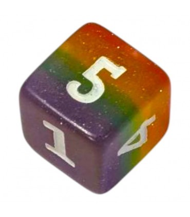 Dado a 6 Facce - Arcobaleno