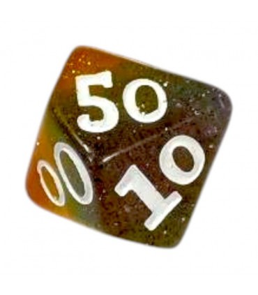 Dado a 10 Facce (D10) - Arcobaleno