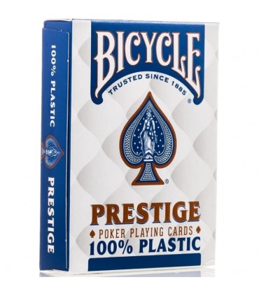 Carte Bicycle - Prestige Poker Playing Cards 100% Plastic Blu