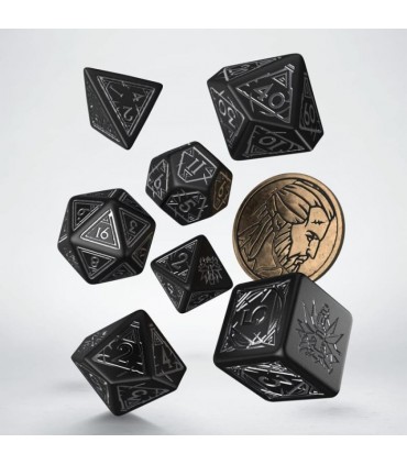 Set di 7 Dadi The Witcher Geralt - Silver Sword