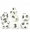 Set di 7 Dadi Candysweet - Frosted White