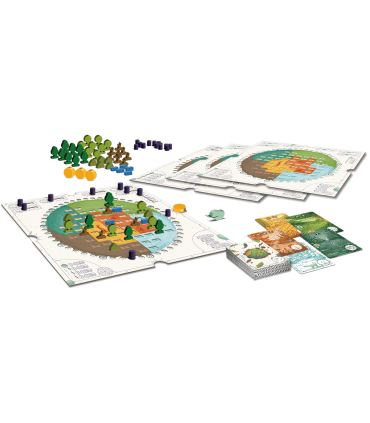 Evergreen - Gioco di Strategia 1-4 Giocatori, Card Drafting, Costruisci il Tuo Ecosistema Verde in 45 Minuti - Ghenos Games