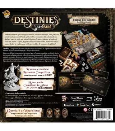 Destinies: Sea of Sand - Espansione Epica tra Pirati e Deserti per 1-3 Giocatori - Gioco di Avventura di Lucky Duck Games