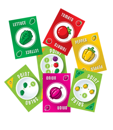 Insalata di Punti - Gioco di Carte Divertente per Famiglie | 2-6 Giocatori, 20 Minuti, Età 8 | Strategia e Competizione!