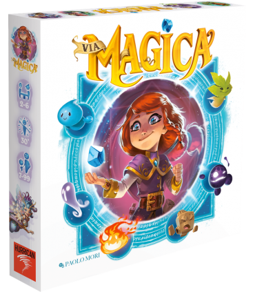 Via Magica - Gioco da Tavolo Avventuroso per Famiglie | 2-6 Giocatori, 30 Minuti di Divertimento | Adatto dai 7 Anni | Oliphante