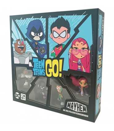 Teen Titans GO! Mayhem - Gioco da Tavolo Strategico per 2-4 Giocatori, Avventure e Combattimenti per Famiglie!