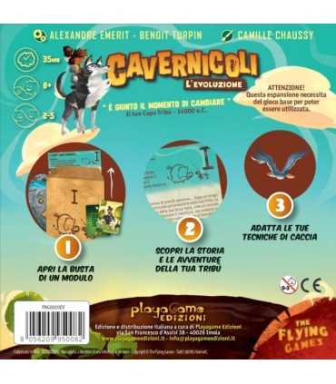 Cavernicoli - L'Evoluzione: Gioco da Tavolo Preistorico per Famiglie, 2-5 Giocatori, Avventure in 30 Minuti!