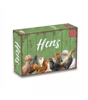 Hens - Gioco di Carte Strategico di Allevamento Galline per Famiglie e Amici, 1-4 Giocatori, 15 Minuti di Divertimento