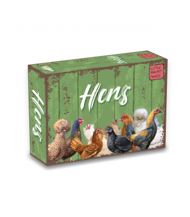 Hens - Gioco di Carte Strategico di Allevamento Galline per Famiglie e Amici, 1-4 Giocatori, 15 Minuti di Divertimento