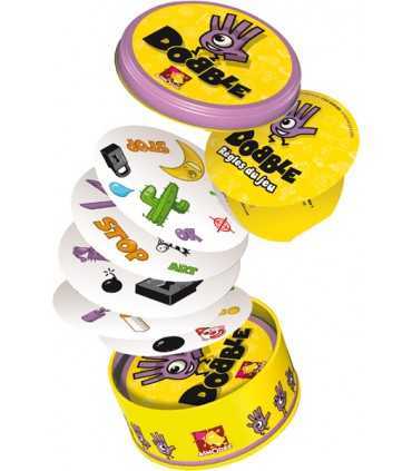Dobble - Gioco di Destrezza e Abilità per Famiglie, 5 Mini-Giochi, 4-8 Giocatori, Adatto dai 6 Anni, Divertimento Assicurato!