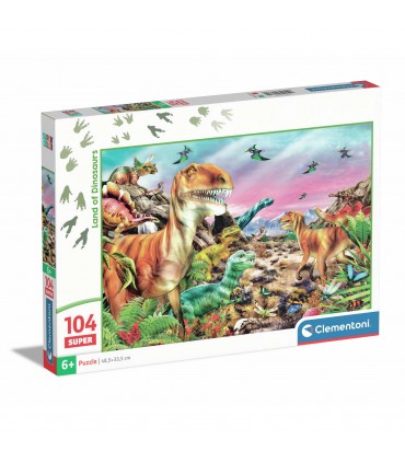 Puzzle da 104 Pezzi - Super: Land of Dinosaurs