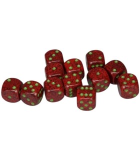 Set di Dadi 12D6 Speckled (Fragola)