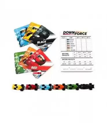 Downforce - Gioco di Corse e Scommesse per Famiglie, 2-6 Giocatori, Strategia e Divertimento in 40 Minuti di Adrenalina!