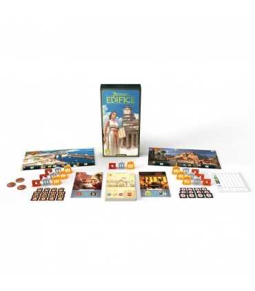 7 Wonders: Edifice - Nuova edizione di Asmodee | Espansione strategica per 4-8 giocatori, costruisci edifici maestosi!