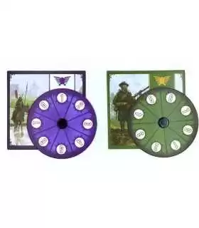 Scythe - Promo Power Dials 4 (Albione e Togawa) | Accessori Strategici per Giochi da Tavolo - Ghenos Games