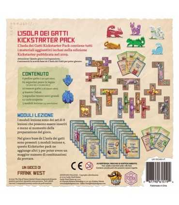 L'Isola dei Gatti - Kickstarter Pack | Espansione Deluxe per Famiglie e Amici | Gioco da Tavolo Strategico 1-4 Giocatori