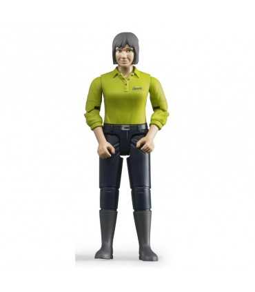 Donna con Jeans Scuri e Polo