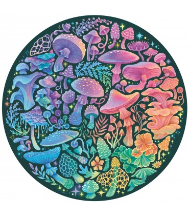 Puzzle da 500 Pezzi Round - Funghi