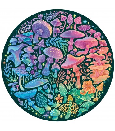 Puzzle da 500 Pezzi Round - Funghi