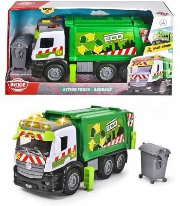 Mercedes Action Truck Camion Rifiuti cm. 26 con luci e suoni 