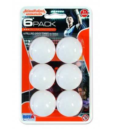 Blister 6 Palline da Ping Pong