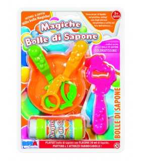 BLISTER MAGICHE BOLLE DI SAPONE C. PIATTINO E SOFFIONI