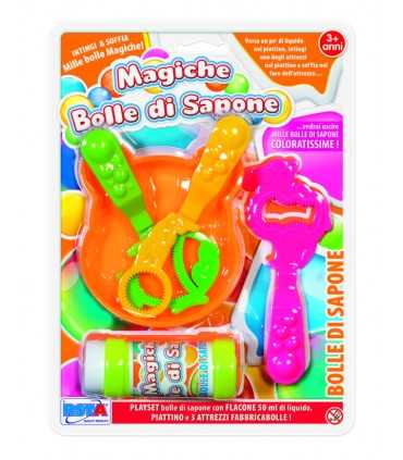 BLISTER MAGICHE BOLLE DI SAPONE C. PIATTINO E SOFFIONI