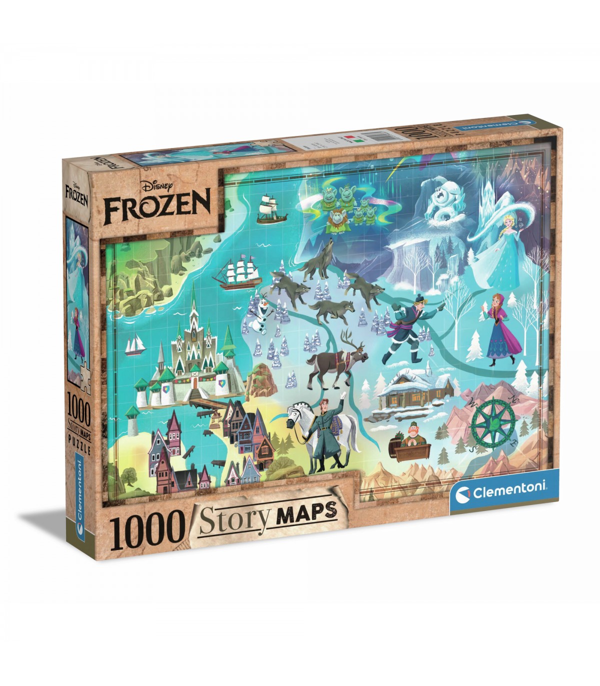 Puzzle da 1000 Pezzi - Story Maps: Frozen