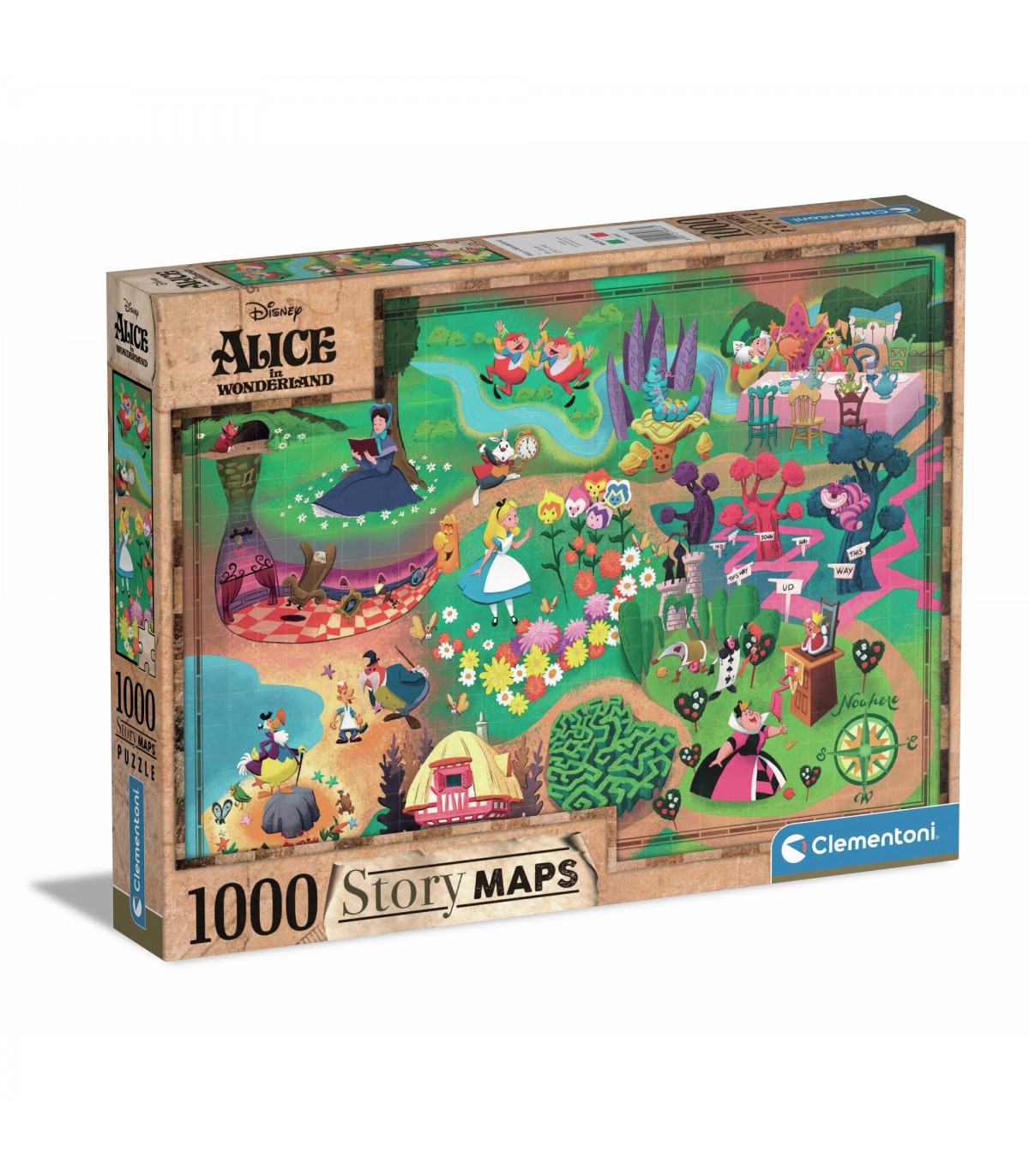 Puzzle da 1000 Pezzi - Story Maps: Alice