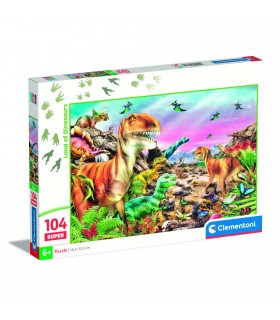Puzzle da 104 Pezzi - Super: Land of Dinosaurs