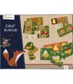 Educ Avenue 4 Giochi in 1 La Foresta - Giochi Educativi per Bambini dai 4 Anni, Puzzle e Domino Strategico, Sicuro e Divertente