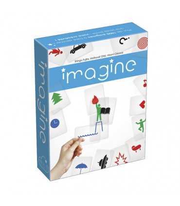 Imagine - Gioco di Deduzione Creativa per 3-8 Giocatori, 60 Carte Trasparenti, Divertimento Assicurato!