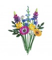 LEGO Botanicals 10313 Bouquet Fiori Selvatici Finti con Papaveri e Lavanda Artificiali, Regalo Adulti da Collezione Botanica