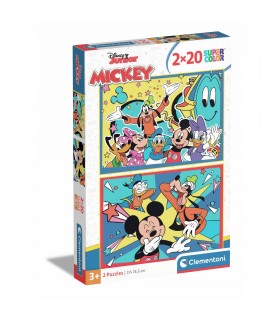 2 Puzzle da 20 Pezzi - Disney Junior: Mickey