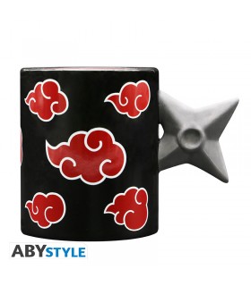 NARUTO SHIPPUDEN - Tazza 3D con manico - Shuriken Akatsuki