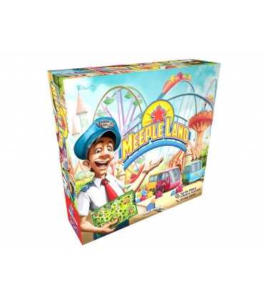 Meeple Land - Crea il tuo parco divertimenti ideale! Gioco da tavolo per 2-4 giocatori, età 8+, strategia e divertimento in 45 