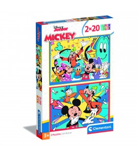2 Puzzle da 20 Pezzi - Disney Junior: Mickey