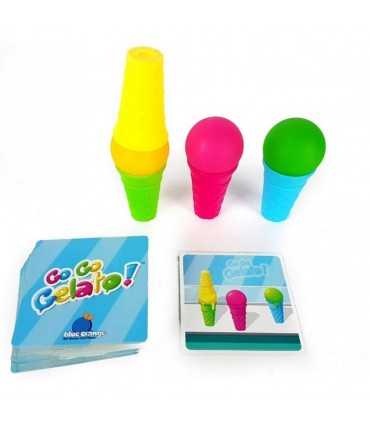 Go Go Gelato! - Gioco da Tavolo di Destrezza per Famiglia, Sfide Colorate, 6+ Anni, 15 Minuti di Divertimento - Oliphante