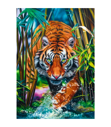 Puzzle da 1000 Pezzi - Grasping tiger