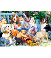 Puzzle da 1000 Pezzi - Dogs in the garden