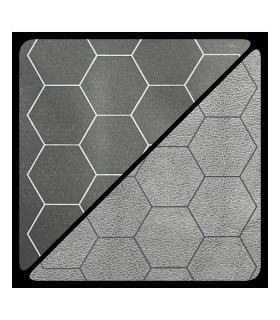 Battlemat (60x66) - Esagoni Nero-Grigio