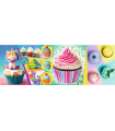 Puzzle da 1000 Pezzi Panorama - Colorful Cupcakes